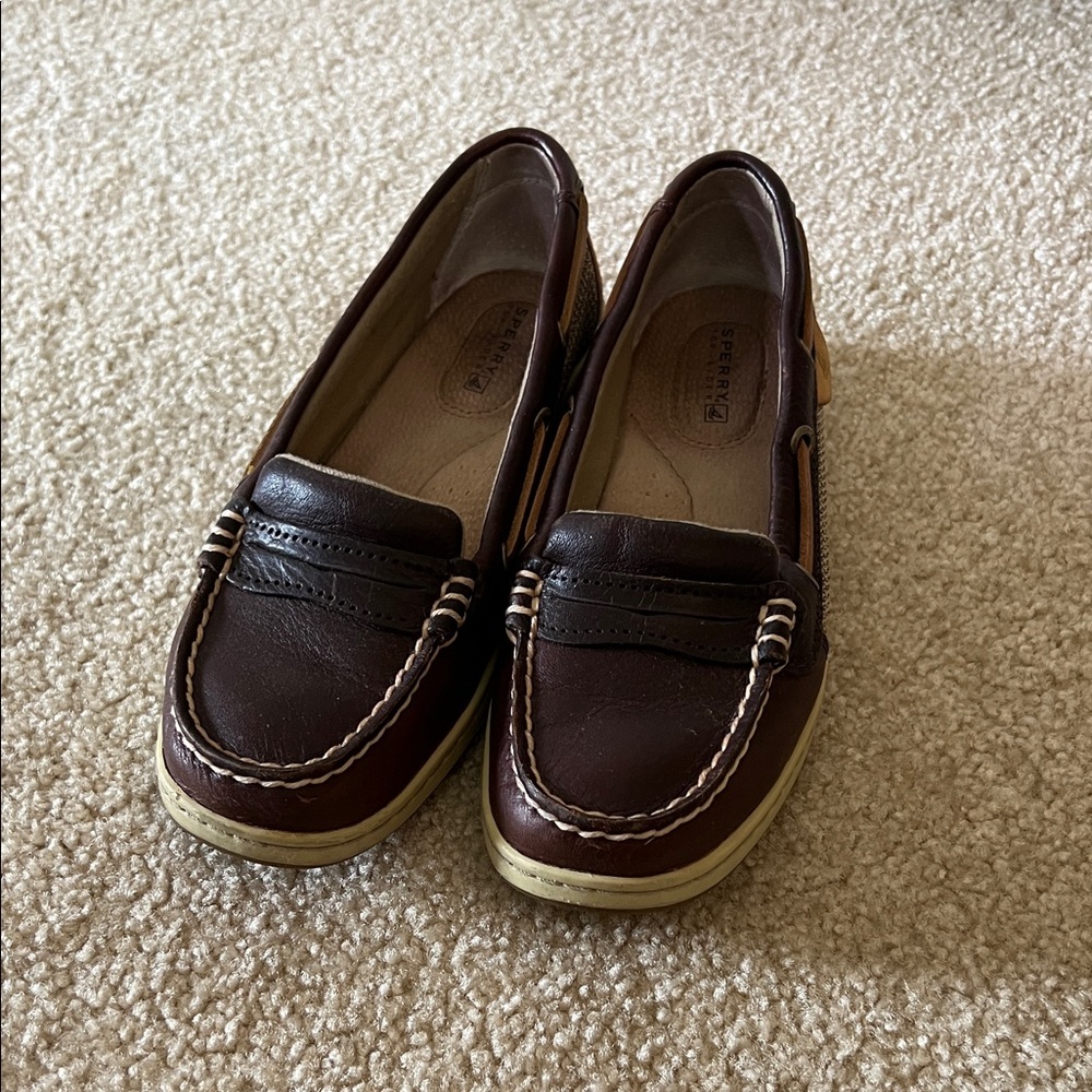 Sperry Dark Brown Leather Loafers